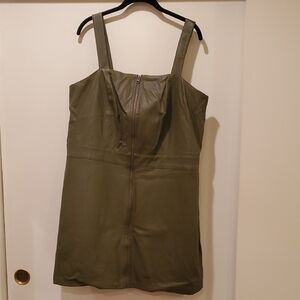 Olive Green Sleeveless Dress